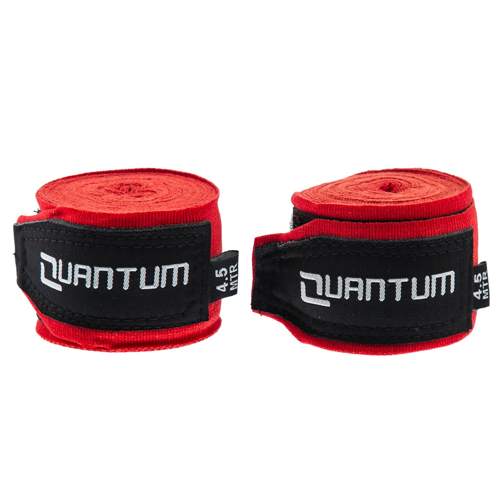 Quantum Boxbandagen 4,5m Halbelastisch, Rot