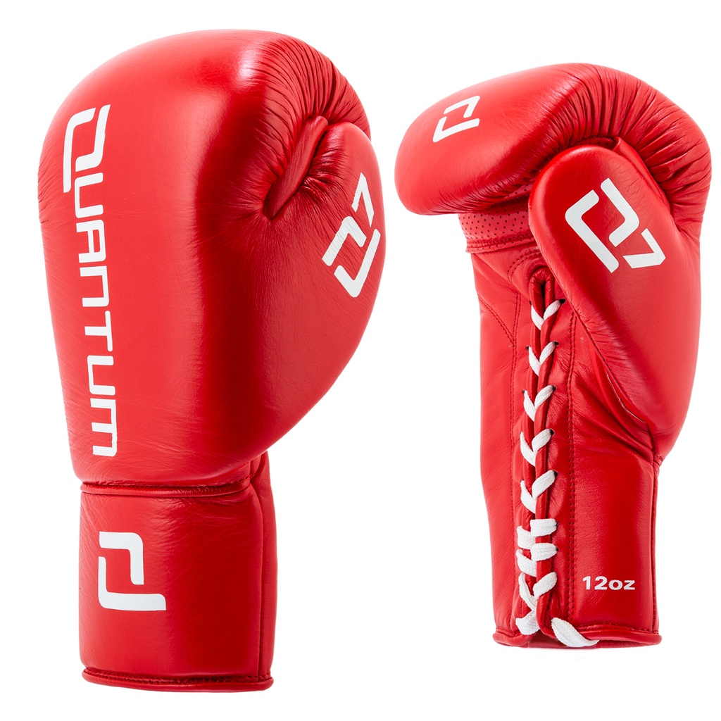 SALE 481 Quantum Boxhandschuhe Q7 Sparring mit Schnürung, Rot