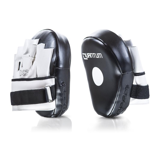 [QPMRX3-S-W-M] Quantum Punch Mitts RX3, Black-White